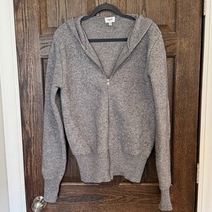 Amalli Talli Gray Zip-Up Cardigan